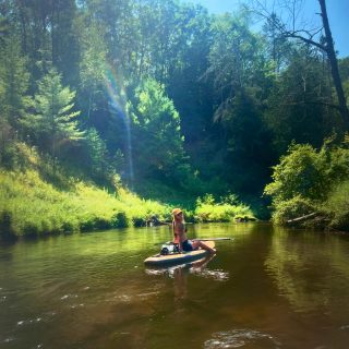 Floating where the WiFi is weak but the connection is strong. Cheers to another unplugged adventure in northern bliss🤍

#northernair #upnorth #gowiththeflow #puremichigan #whateverfloatsyourboard #backcountry #camping #paddle #happyplace #riverpaddling #girlgetoutside #nature #funisthebest #packandgo #optoutside